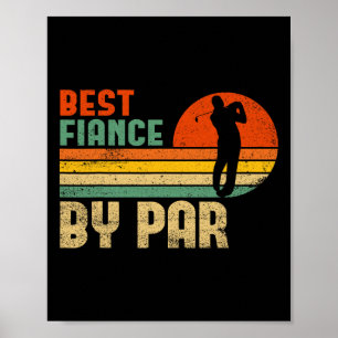 Männer Vintage Bester Verlobter Durch Par Lustiger Poster