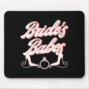 Männer Vintage Retro Braut Mädchen Junggesellinnen Mousepad