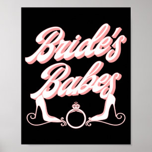 Männer Vintage Retro Braut Mädchen Junggesellinnen Poster