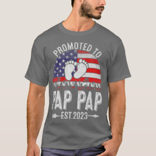 Männer Vintagen Männer für Pap Pap Est 2023 Amer T-Shirt