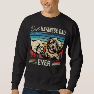 Männer Vintager bester Havanese Vater Dog für Väte Sweatshirt