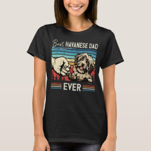 Männer Vintager bester Havanese Vater Dog für Väte T-Shirt