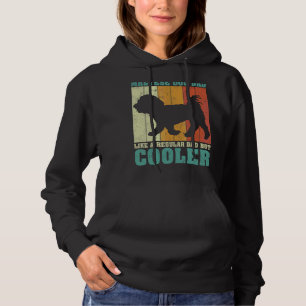 Männer Vintager Retro maltesischer Hund Vater wie  Hoodie