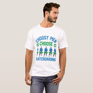 Männer wählen Skateboarding T-Shirt