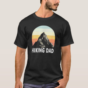 Männer Wandern Vater Sonnenuntergang Rainbow Out T-Shirt