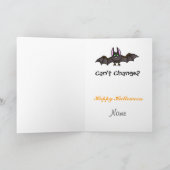 Männer wechseln lustige Halloween-Karte Karte (Innenseite)