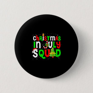 Männer Weihnachten im Juli Squad lustiger Sommer X Button
