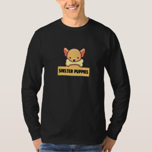Männer Welpe Adoption Unterkunft Welpen Tierfütter T-Shirt