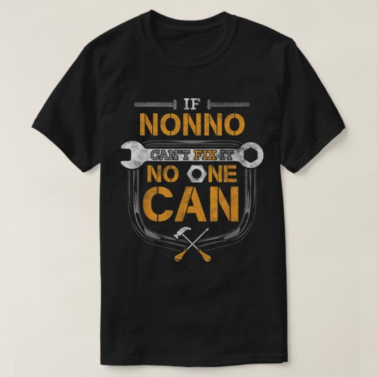 Männer, wenn Nonno es nicht reparieren kann Handym T-Shirt (Design vorne)