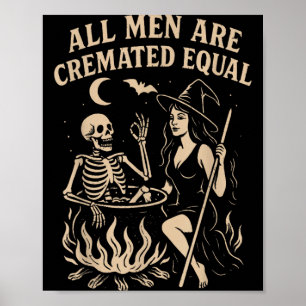 Männer werden gleich eingeäschert Lustiger Hallowe Poster