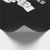 Männer werden zum Götzendiener-Kindervater-Tagesge Geschenkpapier (Ecke)