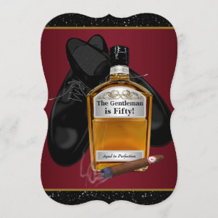 Männer Whisky Und Zigarren Geburtstagsfeier Einladung