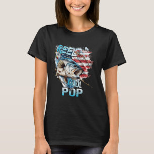 Männer Wirklich Cool Pop 4. Juli Angeln USA-Flagge T-Shirt