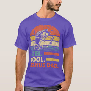 Männer Wirklich Cooler Bonus Papa Angeln  Lustiger T-Shirt