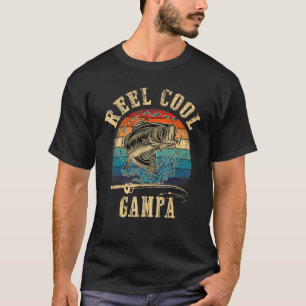 Männer Wirklich Cooler Gampa Fischer Vatertag Fisc T-Shirt