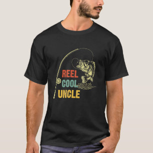 Männer Wirklich Cooler Onkel Angelsport Vintage V T-Shirt