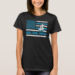 Männer Wirklich Cooler Onkel USA-Flagge Angels-Onk T-Shirt