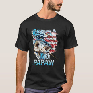 Männer Wirklich Cooler Papaw 4. Juli Angeln USA-Fl T-Shirt