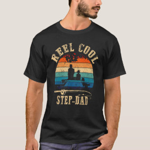 Männer Wirklich Cooler Stiefvater Fischer Vatertag T-Shirt
