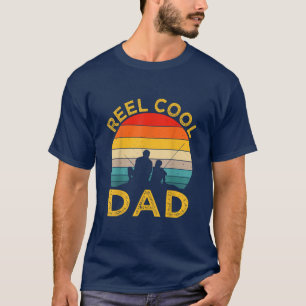 Männer Wirklich Cooler VATER Angeln Daddy Vintage T-Shirt