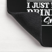 Männer wollen Bier trinken und Fleisch beim Barbec Mousepad (Ecke)