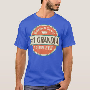Männer Zahl 1 Großvater 1 Großvater Vatertag G T-Shirt