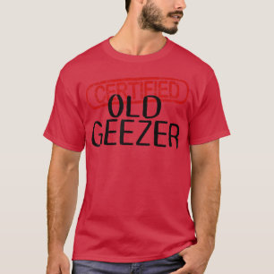 MÄNNER ZERTIFIZIERT ALTER GEEZER Spaß Vater Onkel T-Shirt