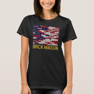 Männer Ziegel Maurer Maurerarbeit Bau U T-Shirt