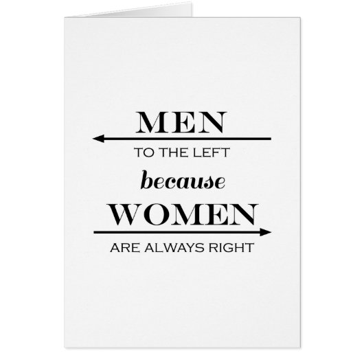 Männer zu dem links, weil Frauen immer Recht haben (Vorne)
