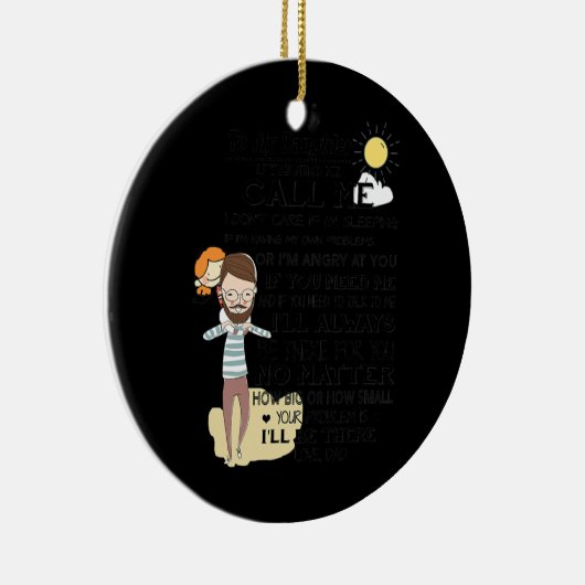 Männer zu meiner Tochter, wenn Sie mich Vater Dadd Keramik Ornament (Rechts)