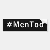Männer zu #mento gegen Gewalt gegenüber Männern Autoaufkleber (Vorne)