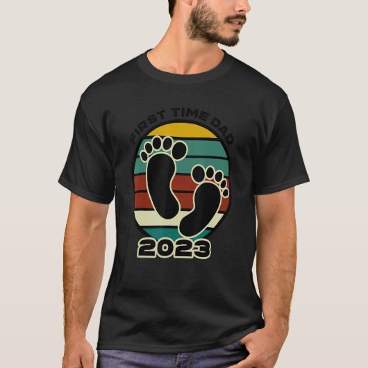 Männer zum ersten Mal Vater 2023 für Daddy 2023 2 T-Shirt (Vorderseite)