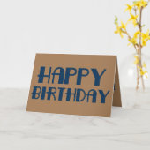 Männer zum Geburtstag glücklich Karte (Gelbe Blume)