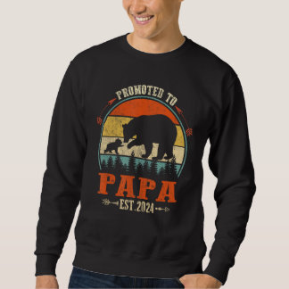Männer zum Papa befördert 2024 Lustig für neuen Pa Sweatshirt