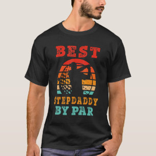 Männer zum Vatertag Beste Stepdaddy von Par Golfin T-Shirt