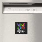 Männer zurück zur Schule Mittelschule-Squad-Team Magnet (In Situ (Geschirrspüler))