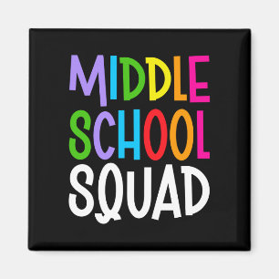 Männer zurück zur Schule Mittelschule-Squad-Team Magnet