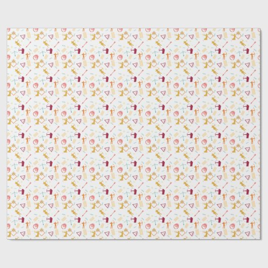Männerarchie - Boys Bow and Arrow Pattern Geschenkpapier (Flach)