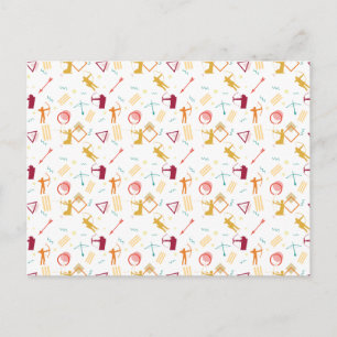 Männerarchie - Boys Bow and Arrow Pattern Postkarte