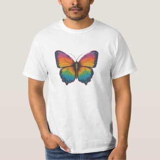 Männerattraktiver Schmetterlingdesign-T - Shirt