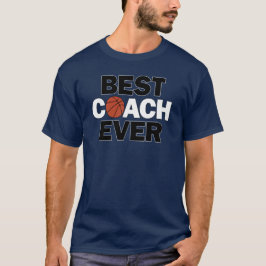 Männerbasketball Bester Trainer je Dunkel T-Shirt