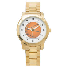 Männerbasketball Oversized Gold Bracelet Watch Armbanduhr