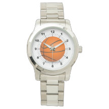 Männerbasketball Oversized Silver Bracelet Watch