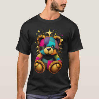 Männerbekleidung - Cartoon-Bärenprint - Spaß Grafi T-Shirt