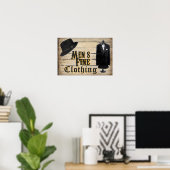 Männerbekleidung Poster (Heimbüro)