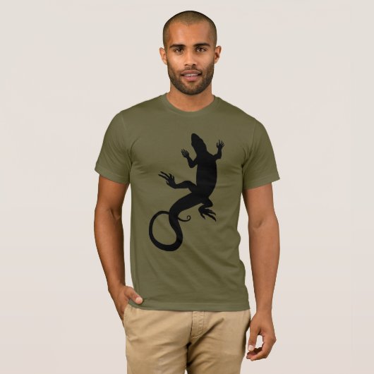Männerechse T - Shirt Cool Reptile Lizard Art Shir (Vorne ganz)