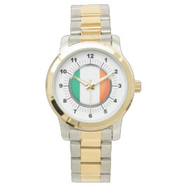 Männerflagge - Oversized Two-Tone Watch Armbanduhr