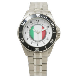 Männerflagge - Stainless Steel Bracelet Watch in I Armbanduhr