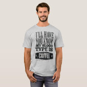 Männerfreundlicher Kaffee-T - Shirt (Vorne ganz)