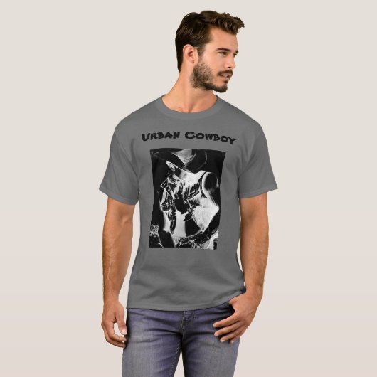 Männerfreundliches Cooles, modernes Cowboy T-Shirt (Vorne ganz)